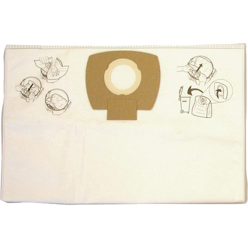 Paper Vacuum Filter Bags, 8 US gal. Cantin et fils