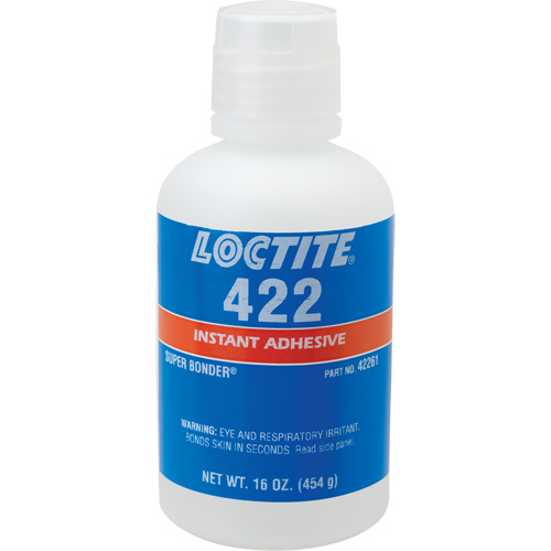 Adh&eacute;sif instantan&eacute; 422 Super Bonder, Transparent, Bouteille, 16 oz Cantin et fils