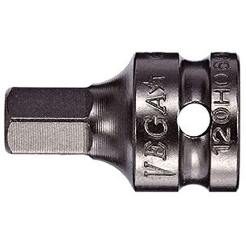 Socket Bit, Hex, 4 mm x 1" L, 3/8" Drive Cantin et fils