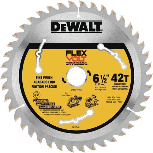 FlexVolt&reg; TrackSaw Blade, 6-1/2", 42 Teeth, Wood Use Cantin et fils