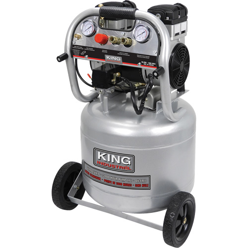 Ultra-Quiet Oil-Free Air Compressor, Electric, 10 Gal. (12 US Gal), 125 PSI, 120/1 V Cantin et fils