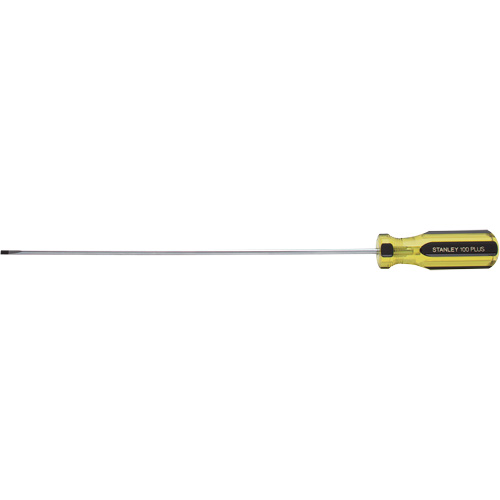 Tournevis d'&eacute;b&eacute;nisterie tr&egrave;s l&eacute;ger 100 PLUS, Tige de 1/8", Ronde, 6-5/8" lo, Prise en Plastique Cantin et fils