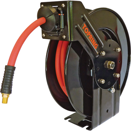 Topreel/Airflex Hose Reel, Air/Water, 3/8" x 65', Single Hose, 250 PSI Cantin et fils