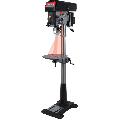 Perceuse &agrave; colonne &agrave; vitesse variable, 15", Mandrin 5/8", 3300 tr/min Cantin et fils