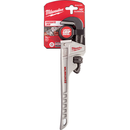 Pipe Wrench, 1-1/2" Jaw Capacity, 10" Long, Ergonomic Handle Cantin et fils