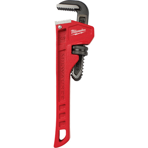 Pipe Wrench, 1" Jaw Capacity, 8" Long, Powder Coated Finish Cantin et fils