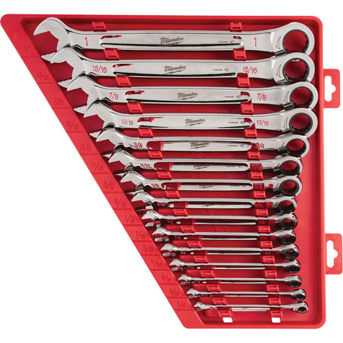 Ratcheting Wrench Set, Combination, 15 Pieces, Imperial Cantin et fils