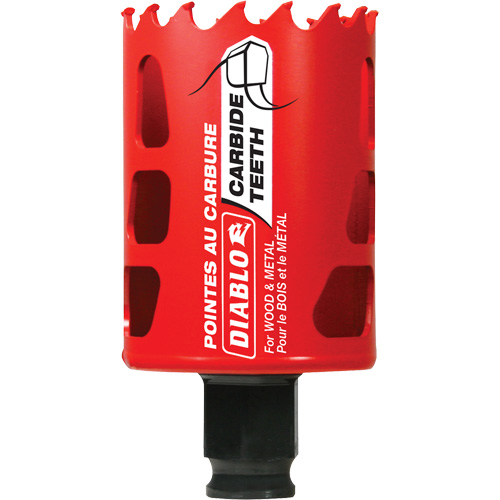 Wood & Metal Hole Saw, 1-7/8", 2-3/8" Depth of Cut, Carbide Cantin et fils