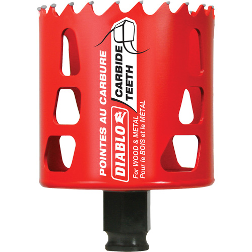 Wood & Metal Hole Saw, 2-5/8", 2-3/8" Depth of Cut, Carbide Cantin et fils