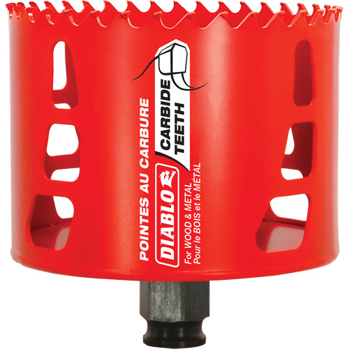 Wood & Metal Hole Saw, 3-1/2", 2-3/8" Depth of Cut, Carbide Cantin et fils