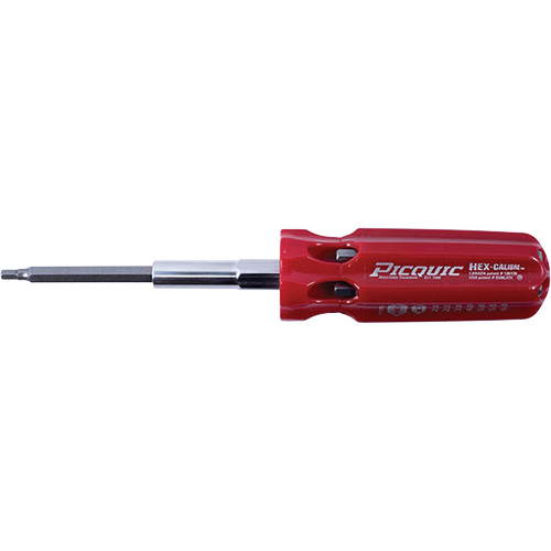 Tournevis multi-embouts m&eacute;triques Hex-Calibre, Prise Plastique Cantin et fils
