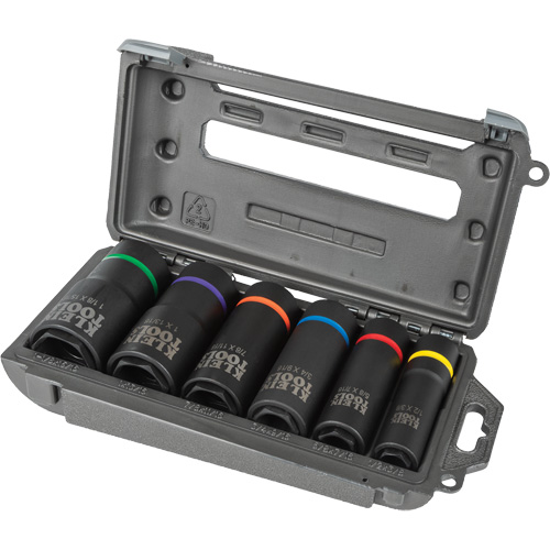 2-in-1 6-Piece Socket Set, 6 Pcs, Impact, Deep Cantin et fils