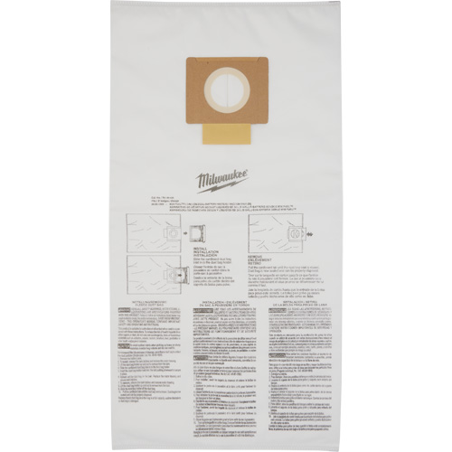Sacs &agrave; poussi&egrave;re molletonn&eacute;s, 9 gal. US Cantin et fils