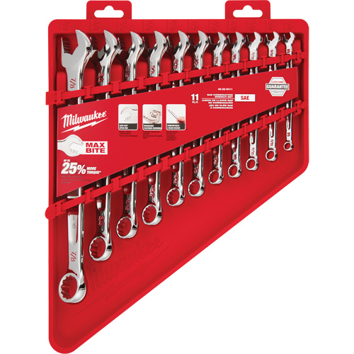 SAE Wrench Set, Combination, 11 Pieces, Imperial Cantin et fils