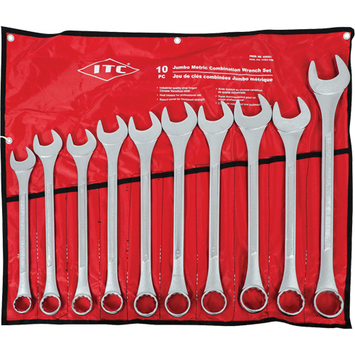 ICWJ-10M Jeu de cl&eacute; grand format, Combinaison, 10 morceaux, M&eacute;trique Cantin et fils