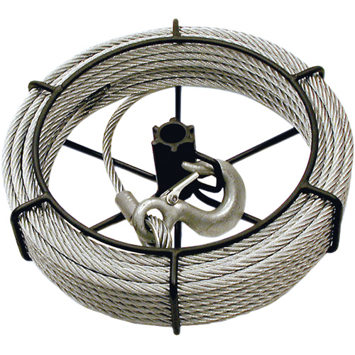 JGP-300A Assemblage de c&acirc;ble de 3 tonnes de 66' pour treuils Jet Cantin et fils