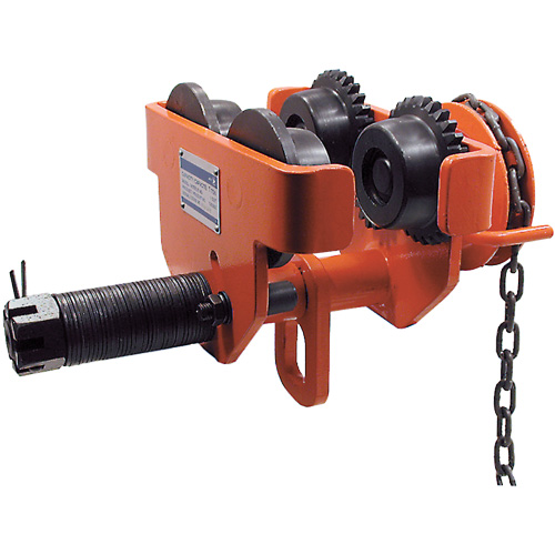 SGT Series Heavy-Duty Geared Trolley, 10000 lbs. (5 tons) Capacity, 4-1/2" - 8-1/32" Cantin et fils