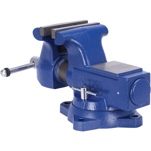 JBTV-6 Heavy-Duty Round Channel Bench Vise, 6-1/2" Jaw Width, 4" Throat Depth Cantin et fils