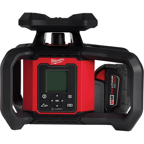 M18 Red Exterior Dual Slope Rotary Laser Level Kit with Receiver & Remote, 4000' (1219.2 m) Cantin et fils