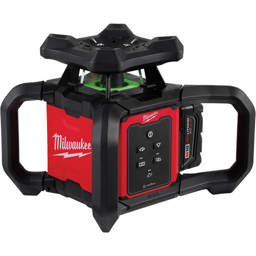 M18 Green Interior Rotary Laser Level Kit with Remote/Receiver & Wall Mount Bracket, 1000' (304.8 m) Cantin et fils