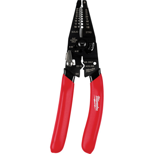 Multi-Purpose Dipped Grip Wire Stripper & Cutter with Reinforced Head Cantin et fils