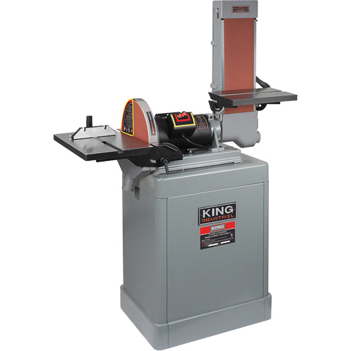 Belt & Disc Sander, 6" W x 48" L Belt, 12" Disk Cantin et fils