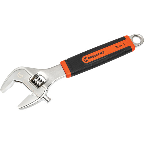 Adjustable Wrench, 10" L, 2-7/10"/38 mm Max Width, Chrome/Polished Cantin et fils