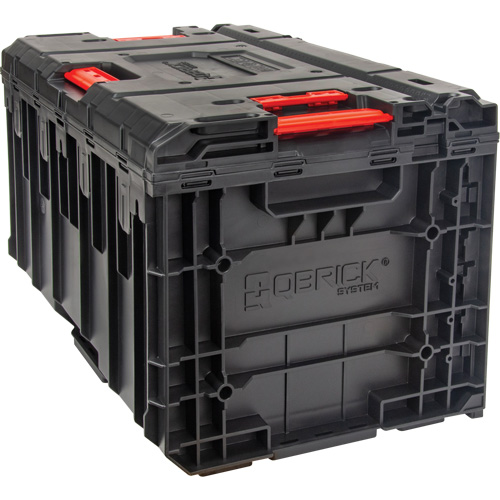Boîte &agrave; outils Arx &agrave; un tiroir, 11-1/5'' la x 18-3/10" p x 9-1/10" h, Noir/Rouge Cantin et fils