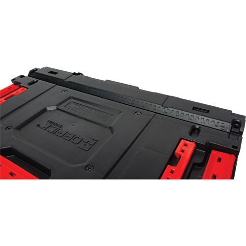 Boîte &agrave; outils Arx &agrave; un tiroir, 11-1/5'' la x 18-3/10" p x 9-1/10" h, Noir/Rouge Cantin et fils