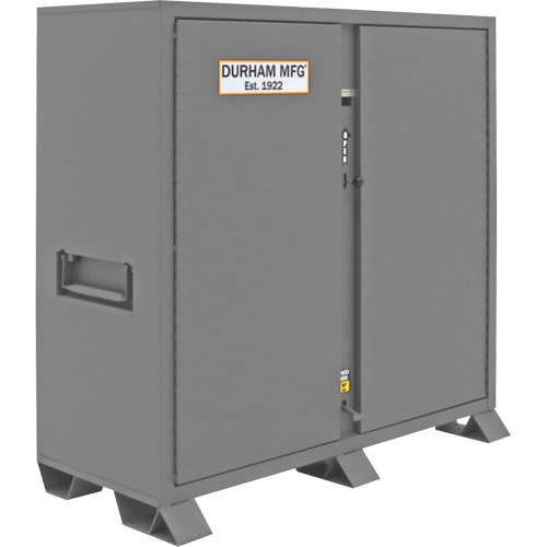 Jobsite Storage Cabinet, Steel, 47.5 Cubic Feet, Grey Cantin et fils