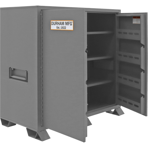 Jobsite Storage Cabinet, Steel, 59 Cubic Feet, Grey Cantin et fils
