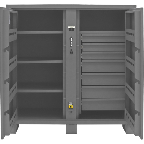 Jobsite Storage Cabinet, Steel, 59 Cubic Feet, Grey Cantin et fils