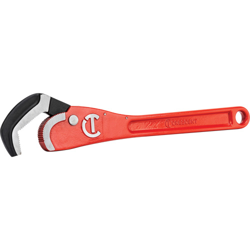 Cl&eacute; pour tuyau en acier auto-ajustable, Cap des m&acirc;choires 2-1/2", Longueur 16", Fini Rev&ecirc;tement en poudre, Prise Non-ergonomique Cantin et fils