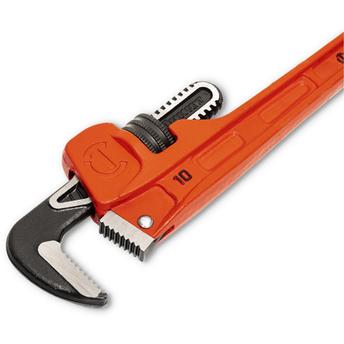 Cl&eacute; pour tuyau SLIM JAW, Cap des m&acirc;choires 1-9/10", Longueur 10", Fini Rev&ecirc;tement en poudre, Prise Non-ergonomique Cantin et fils