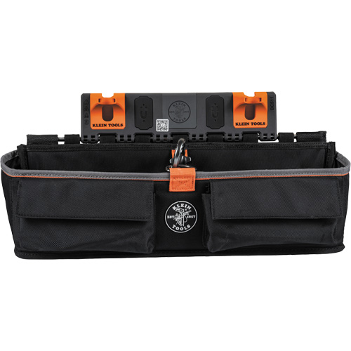 Bucket Work CentreS-Hook Large Pouch Module, Nylon, 3 Pockets, Black/Orange Cantin et fils