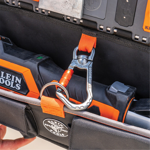 Bucket Work CentreS-Hook Large Pouch Module, Nylon, 3 Pockets, Black/Orange Cantin et fils