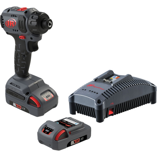 Ensemble de tournevis compact sans fil, 1/4", 37 lb-pi Couple max., 20 V, Lithium-ion Cantin et fils