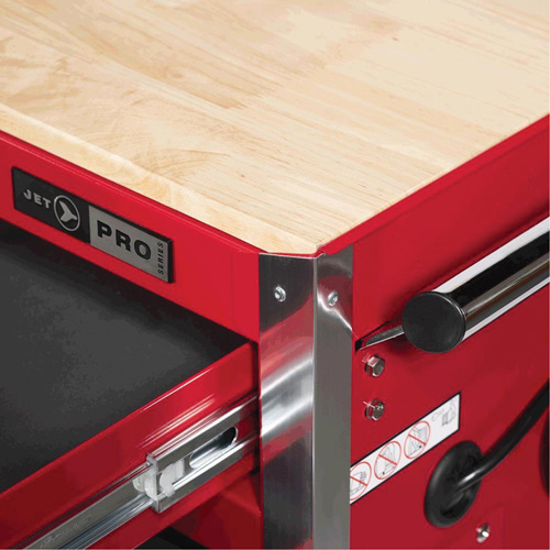 PRC4211 Pro Series Roller Cabinet, 11 Drawers, 42" W x 18" D x Red Cantin et fils