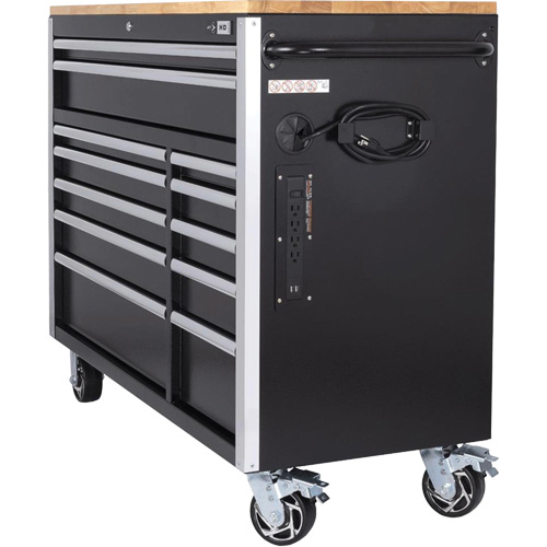 HDRC5212 HD Series Roller Cabinet, 12 Drawers, 51-1/4" W x 21" D x 40-3/10" H, Black Cantin et fils