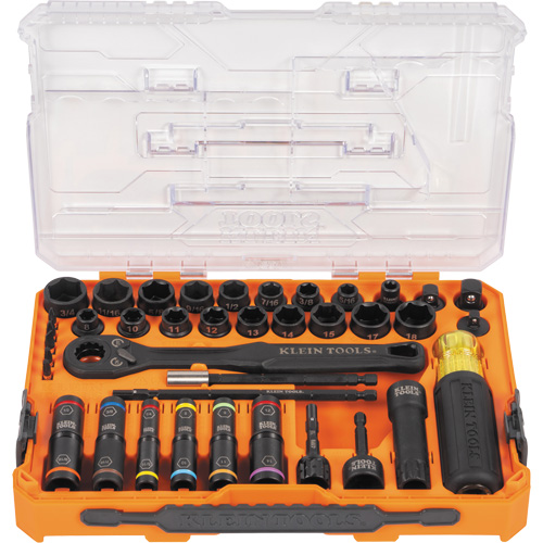 KNECT Complete Impact Pass Through & Flip Socket Set, 39 Pcs, Impact Cantin et fils