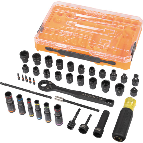 KNECT Complete Impact Pass Through & Flip Socket Set, 39 Pcs, Impact Cantin et fils