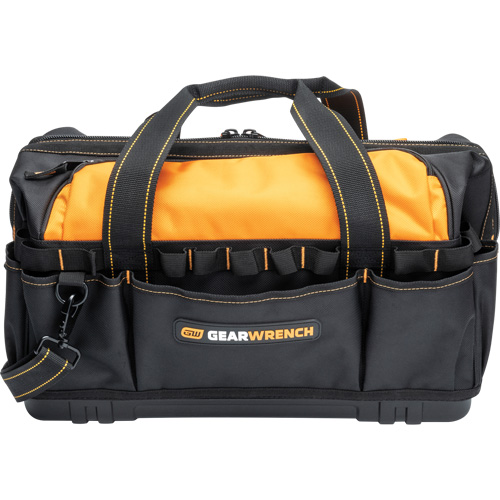 Sac &agrave; outils de 20" pour les professionnels, Nylon, 33 pochettes, Noir/Orange Cantin et fils