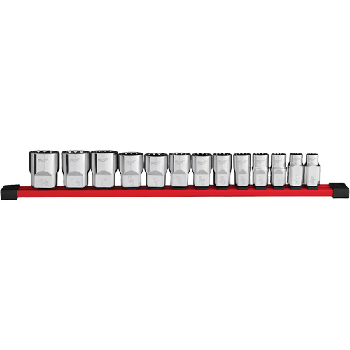 12-Point SAE Socket Set, 13 Pcs, 1/2" Drive Size Cantin et fils