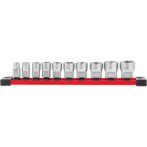 SAE Sockets with Four Flat Sides, 10 Pcs, 3/8" Drive Size Cantin et fils