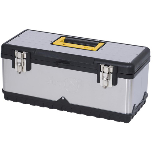 JPSTB-20 Stainless Steel Hand Tool Box, 9-63/100" D x 20" W x 8-7/8" H, Black/Silver Cantin et fils