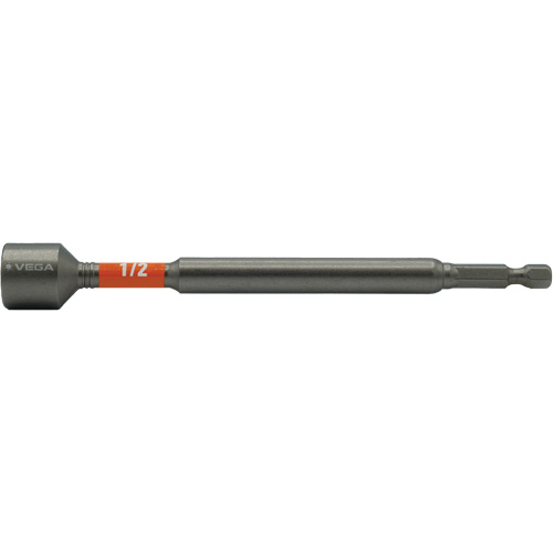 Impactech&reg; Nut Driver, 1/2" Tip, 1/4" Drive, 6" L, Magnetic Cantin et fils