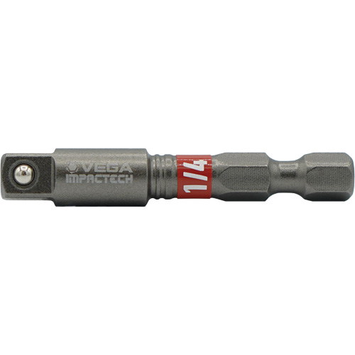 Impactech&reg; Impact Socket Adapter, 1/4" Drive Size, 1/4" Male Size, 2" L Cantin et fils