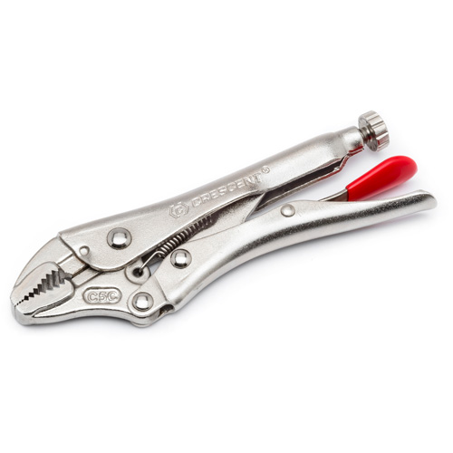 Locking Pliers with Wire Cutter, 7" Length, Curved Jaw Cantin et fils