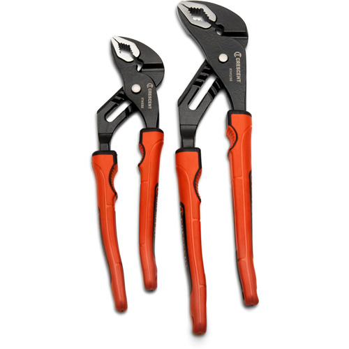 Grip Zone V-Jaw Tongue & Groove Plier Set with Dual Material Rawhide Handle, 2 Pieces Cantin et fils