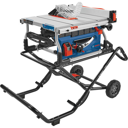 Jobsite Table Saw with Gravity-Rise Wheeled Stand, 120 V, 15 A, 3800 RPM Cantin et fils